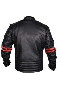  vintage-style leather cafe racer jacket