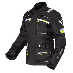 Chaqueta de moto de cordura hombre Invictus Heracles Negra Fluor