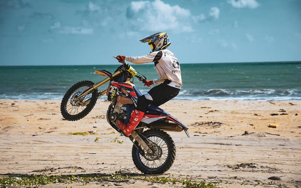 moto en verano
