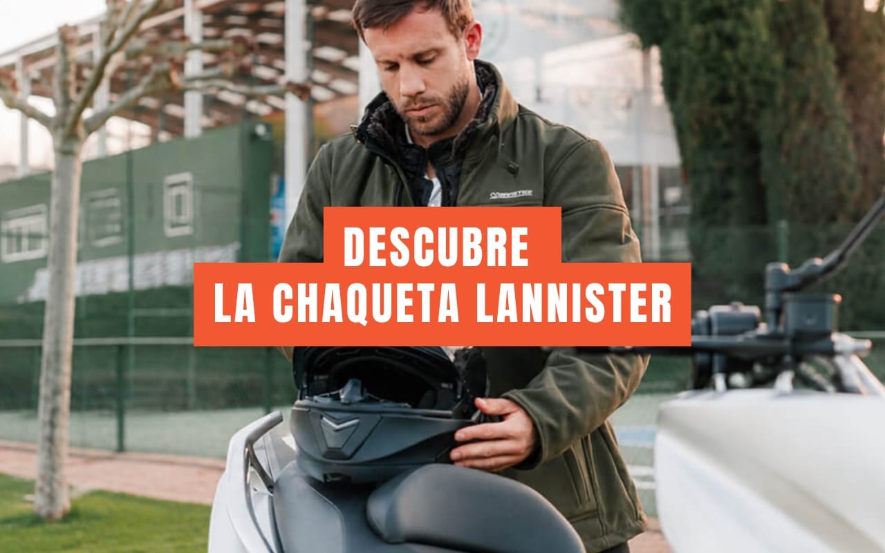 motorista llevando chaqueta urbana